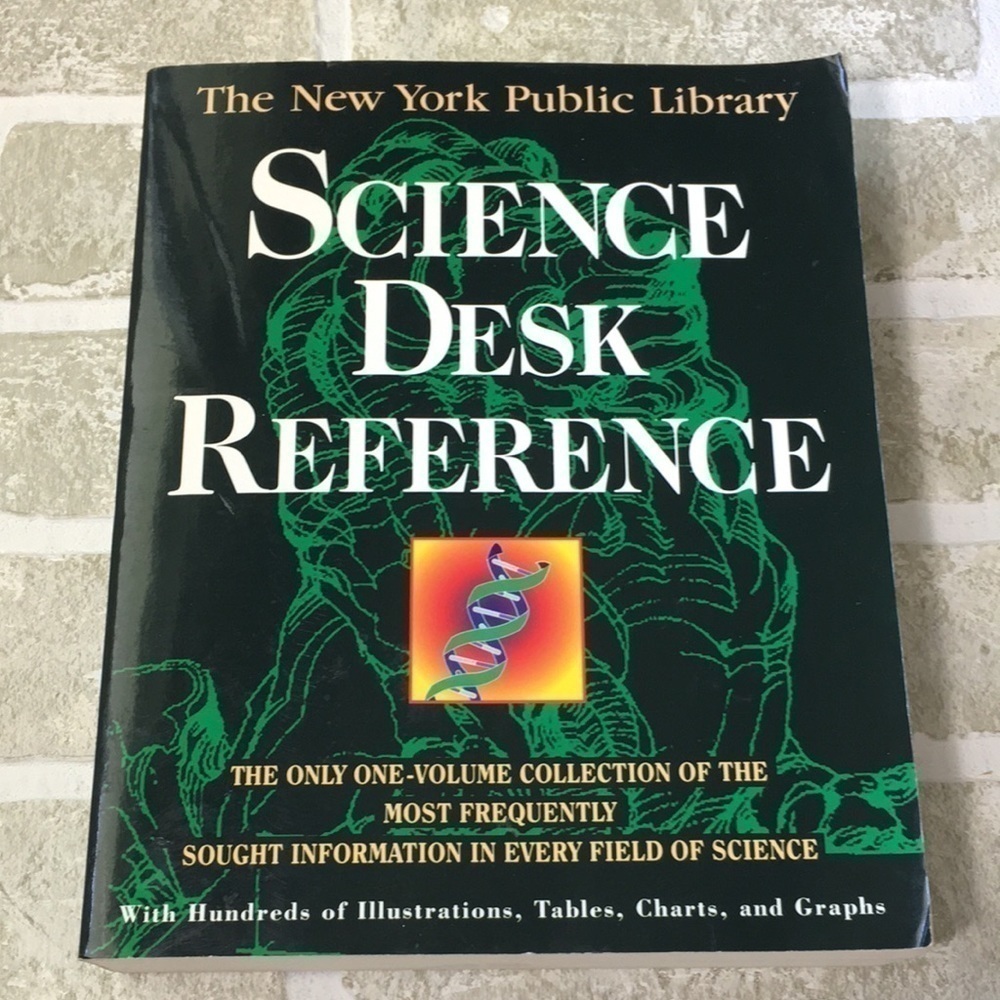 The New York Public Library Science Desk Reference Softcover Book 1995 Macmillan